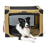 PUMBLER Hundebox Faltbar Hundetransportbox Auto Hundetasche Transporttasche Tragbar und Weich,...