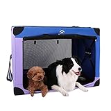 Ownpets Faltbare Hundebox für große Hunde (95x66x66cm), Hundetasche, Hundetransportbox Stoff,...